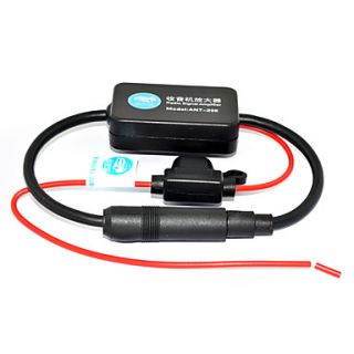 25dB Car FM Radio Antenna Amplifier Booster with Indicator