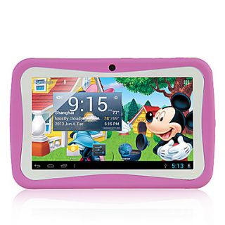 7 A13 Tablet Android 4.1 4G Dual Camera Children Kids Pink 6 Accessory Bundle
