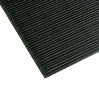 NoTrax Comfort Rest Anti Fatigue Floor Mat, 2 x 3 ft, 3/8 in Thick, Ribbed, Coal