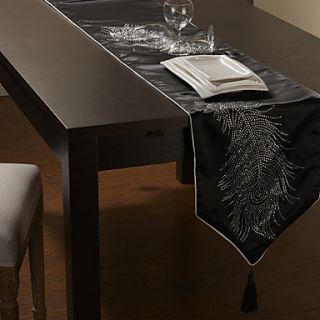 Peacock Tail Table Runner 80×12, Velvet