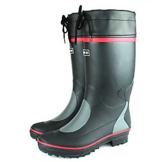 Mens Plastic Flat Heel Waterproof Comfort Rain Boots(More Colors)