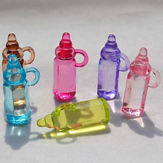 Mini Acrylic Baby Bottles Baby Shower Favors   Set of 20 (Random Color)