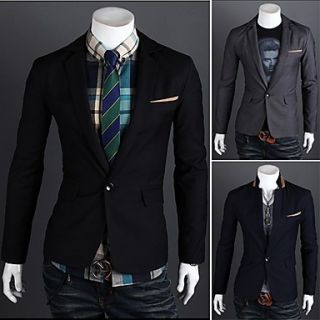 Mens Fashion Stylish A Buckle Suit