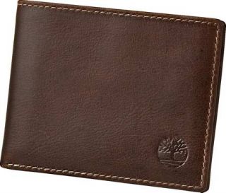 Mens Timberland Pull Up Slimfold   Brown Small Leather