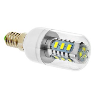 E14 7.5W 15x5630SMD 700LM 5500 6500K Cool White Light LED Corn Bulb (85 265V)