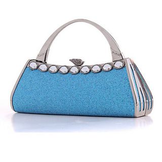 Leatherette Wedding/Party Evening Handbags/Top Handle Bags With Gold Hardware And Rhinestones(More Colors)