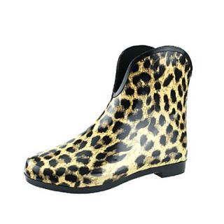Rubber Womens Flat Heel Rain Boot Ankle Boots(More Colors)