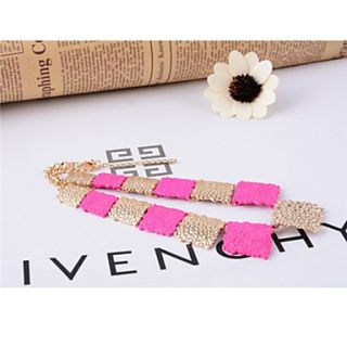 Daphne Fashion Fluorescent Color Box Geometry Exaggerated Necklace(Screen Color)