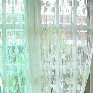 Classic Solid Kinds Of Circles Pattern Curtain Line(39W × 79L)