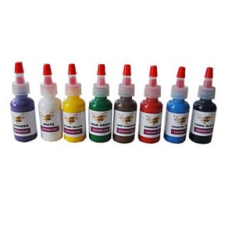 Top Complete 8 Color 15Ml Tattoo Ink Pigment Set Kit