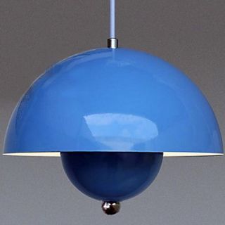 60W Chic UFO Pendant Light with Bright Color Mushroom Shaped Shade(5 Color Selectable)
