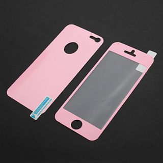 Princesss Style Film Guard Set with Back Chrome for iPhone 5