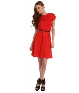 McQ Laser Cut Dress Womens Dress (Red)