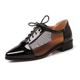 ELF Shoes Womens Elegant Flat Heel PU Leather Shoes