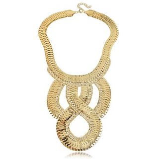 Yumfeel Womens Exaggerate Metal Link Necklace