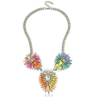 Yumfeel Womens Vintage Multi Color Owl Pattern Necklace