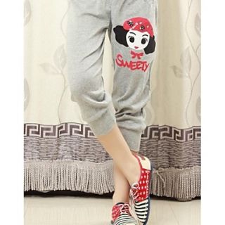 Womens Casual Fashioable Cute with Sweety Girl Leisure Cropped Trousers Pants