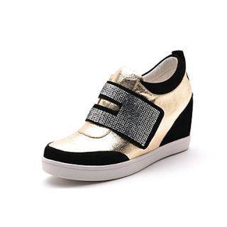 MLKL Casual Heighten Shoes In Color Magic Buckle Shoes(Black)