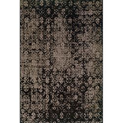 Grey/ Black Area Rug (5 X 76)