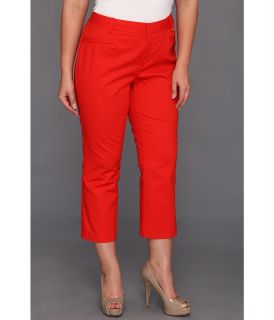 Calvin Klein Plus Size Crop Skinny Pant Womens Casual Pants (Red)