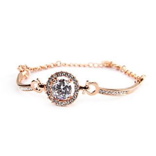 Gorgeous 18K Gold plated with Cubic Zirconia Womens Fashion Bracelets