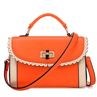 Miyue Buckle Fashion Tote(Orange)
