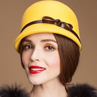 Fashionable Wool Ladies Party/ Outdoor/ Casual Hat With Leather Belt (More Colors)