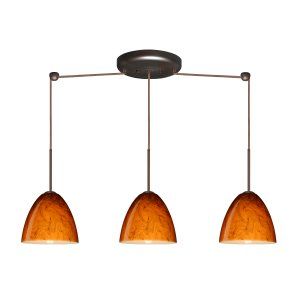 Besa Lighting BEL 3JB 4470HB BR Vila Pendant