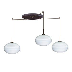 Besa Lighting BEL 3JW 491307 LED BR Pape Pendant