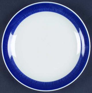 Rorstrand Koka Blue Salad Plate, Fine China Dinnerware   Blue Rim, White Center