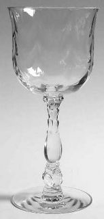 Fostoria Cellini (Regular Optic) Water Goblet   Stem #6024, Clear   Regular Opti