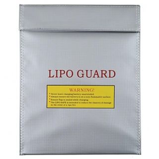 RC LiPo Battery Safety Bag Safe Guard Charge Sack Color Silver (Large)