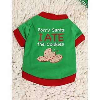 Petary Pets Cute Biscuit Pattern Cotton T Shirt For Dog