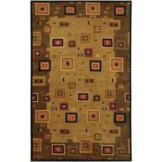 Hand Knotted Pokhara Timberlake Earthtones Rug (8 X 11)