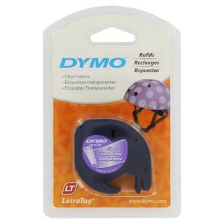 Dymo Letratag Clear Plastic Label Tape Cassette