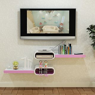 Modern Solid Color Arc Corner Line shaped Decorative Storage Shelf