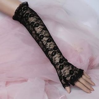 Lace Half Finger Elbow Length Wedding/Party Glove