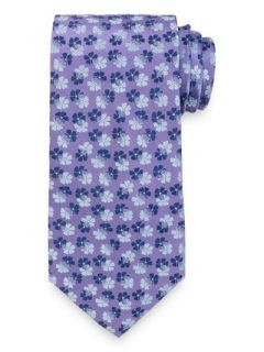 Paul Fredrick Mens Floral Woven Silk Tie
