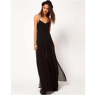 Womens Casual Backless Vest Dress