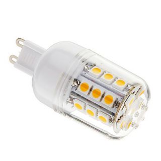 Dimmable G9 3W 27xSMD 5050 350LM 3000 3500K Warm White Light LED Corn Bulb(AC 220 240V)