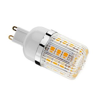 Dimmable G9 4W 30xSMD 5050 400LM 3000 3500K Warm White Light LED Corn Bulb(AC 220 240V)