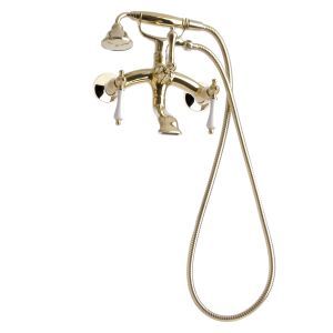 Giagni TWTF P MB Traditional Wall Mount Tub Faucet with Hand Shower & Porcelain