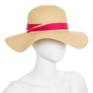 MIXIT Mixit Straw Floppy Hat, Pink, Womens