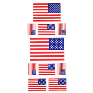 5 Pcs Flag of America Temporary Tattoo