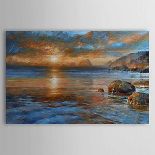 Hand Painted Oil Painting Landscape Sea with Stretched Frame 1306 LS0334