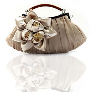 ONDY NewStereoscopic Floral Silk Functional Evening Bag (Apricot)