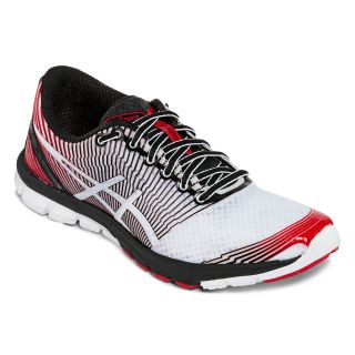 Asics GEL Lyte 33 3 Mens Running Shoes, Wht/blk/rd