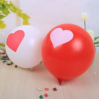 Nice Heart Design Round Ballon   set of 50 (More Colors)