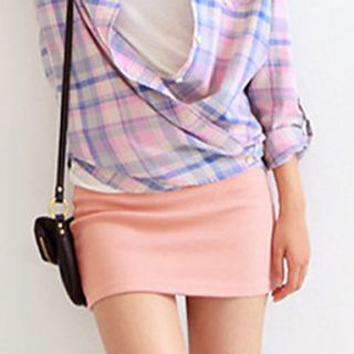 Xiumei Casual Skinny Short Dress(Pink)