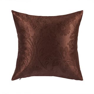 Modern Floral Coffee Polyester Decorative Pillow Cover